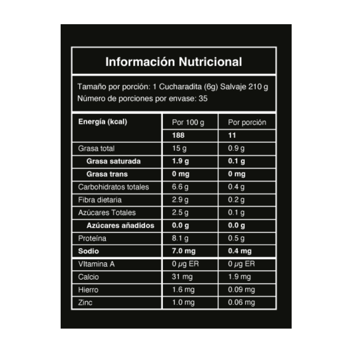 Ají de Maní Picante Alto (Salvaje)