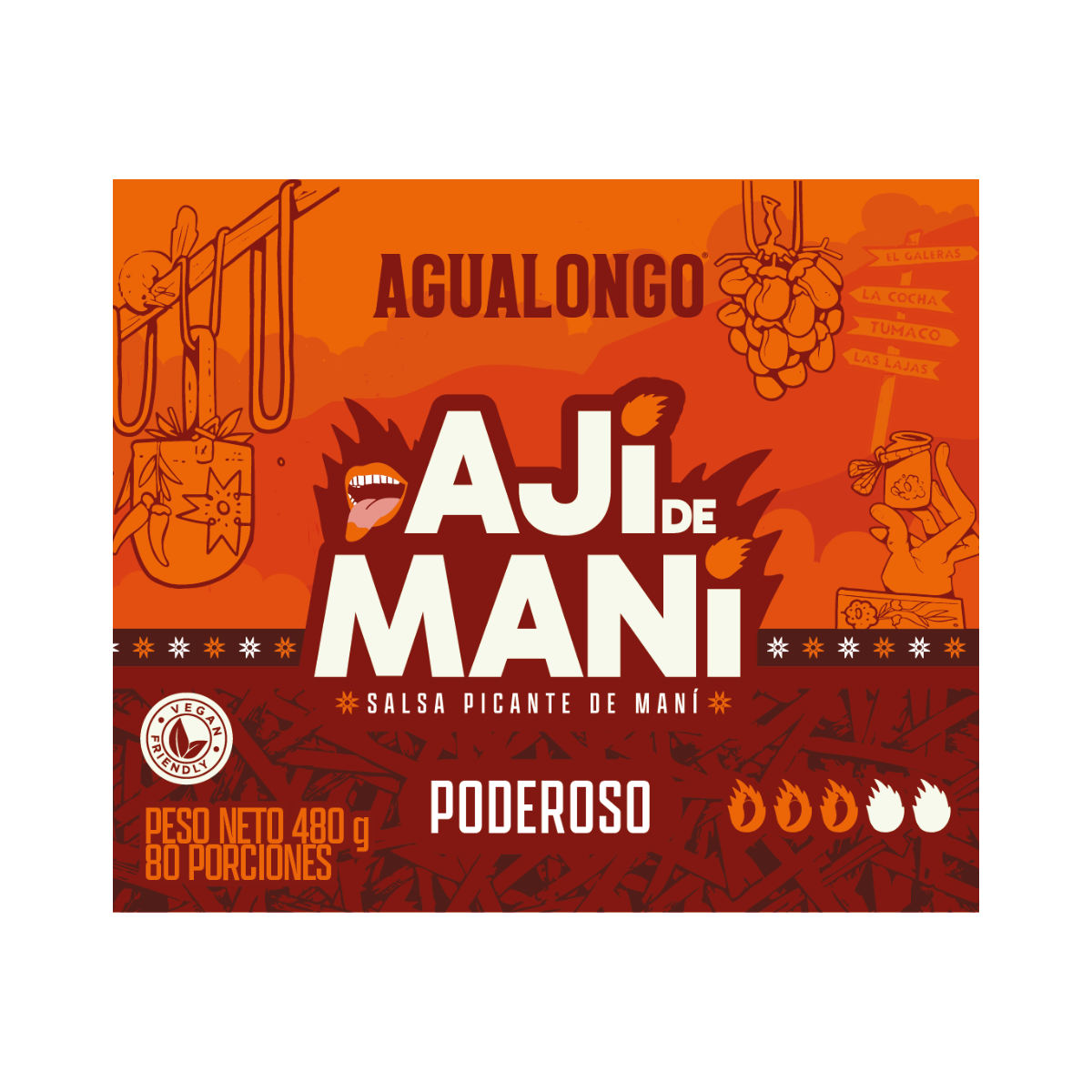 Ají de Maní Picante Medio-Alto (Poderoso)