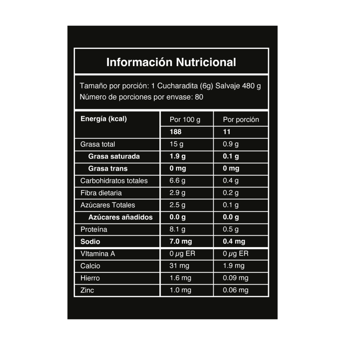 Ají de Maní Picante Alto (Salvaje)