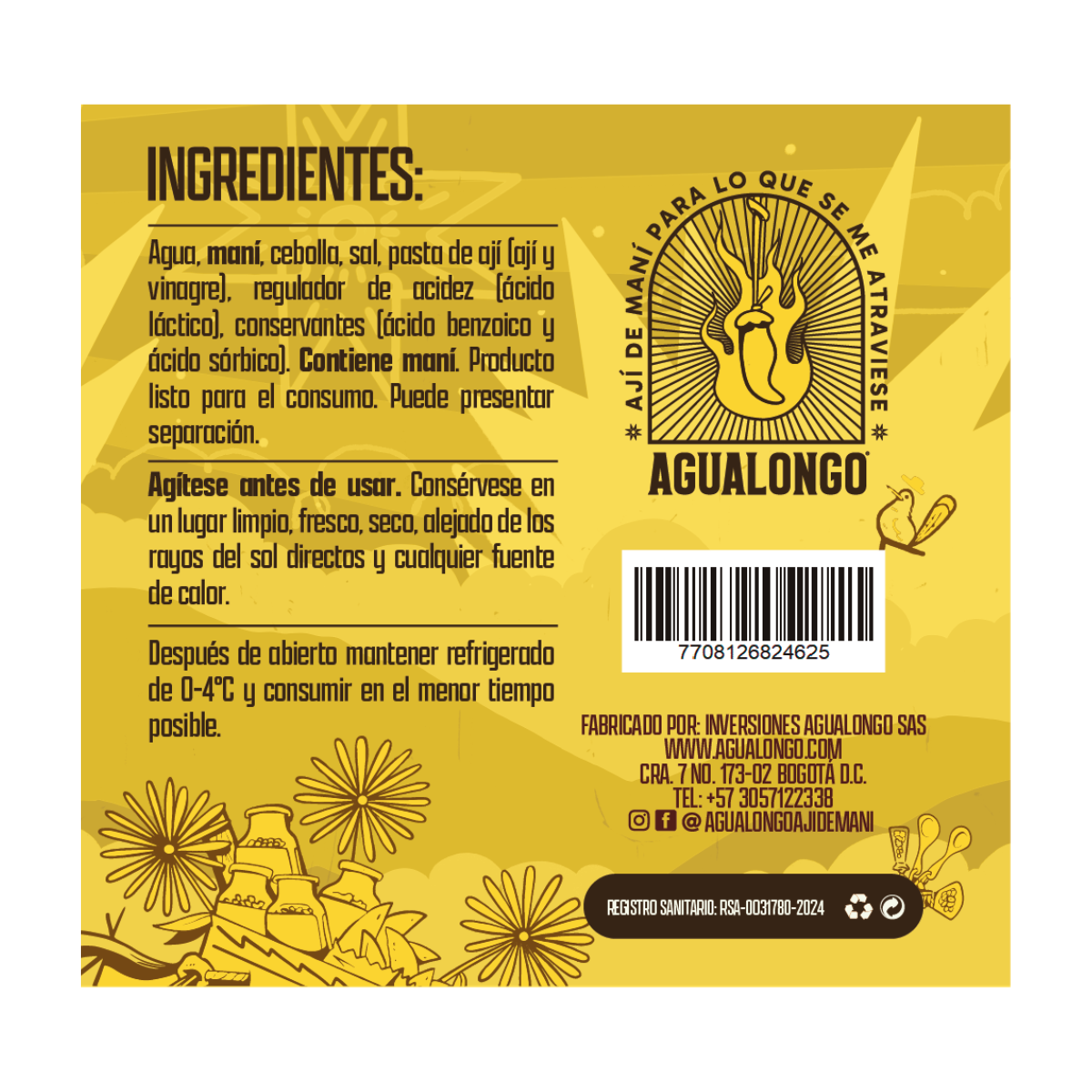 Ají de Maní Picante Medio (Cosquilludo)