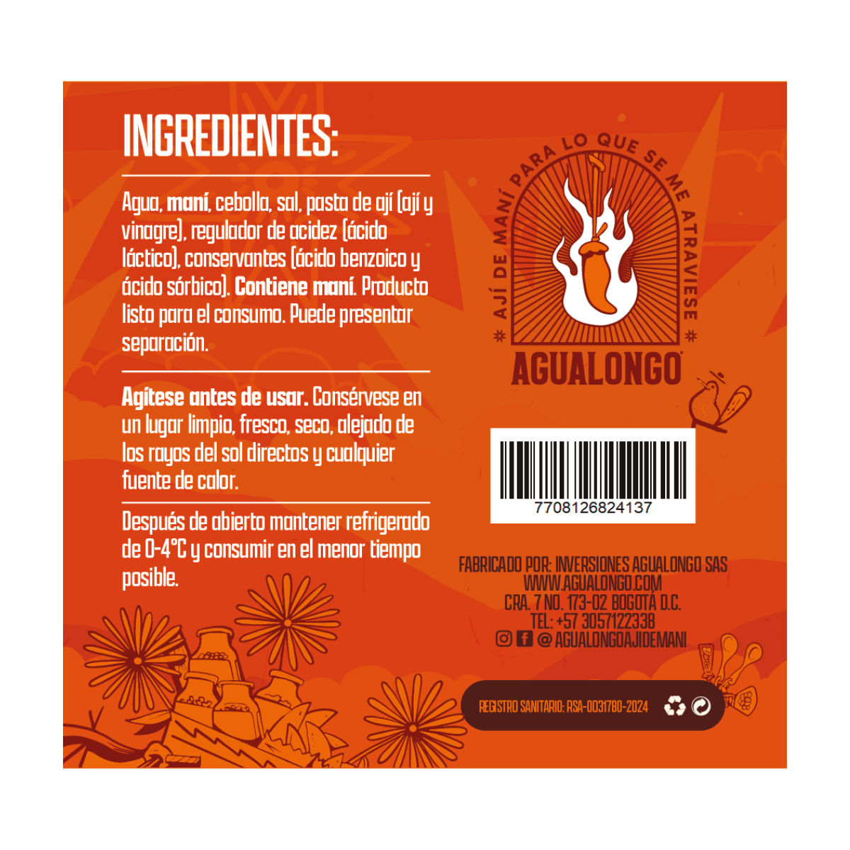 Ají de Maní Picante Medio-Alto (Poderoso)